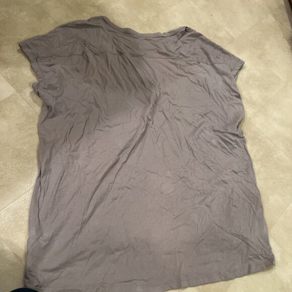 2XL  Barefoot Dreams Malibu Collection Cotton Scoop Neck Tunic Beach Rock - Picture 6 of 6